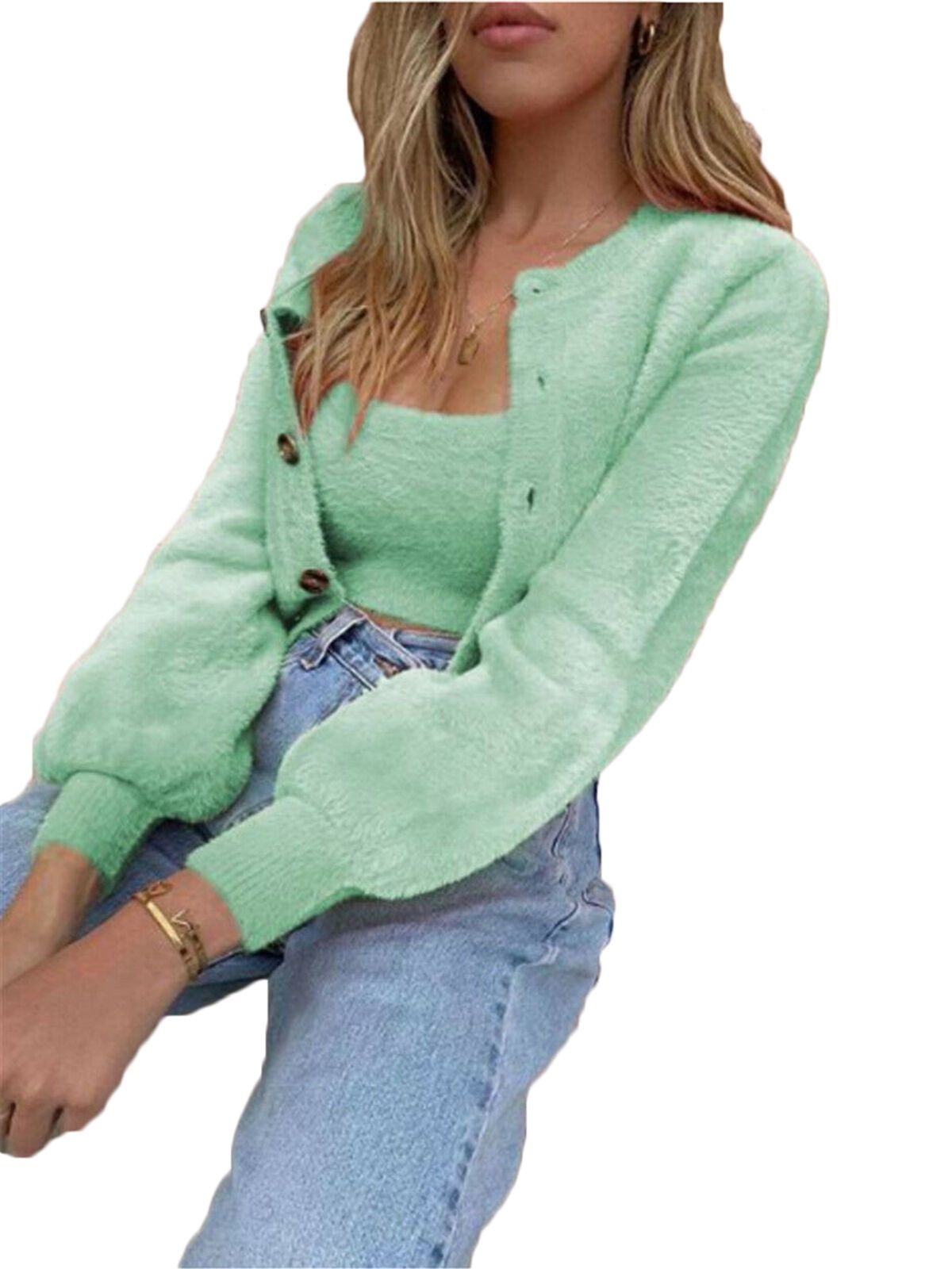 cardigan shirt set