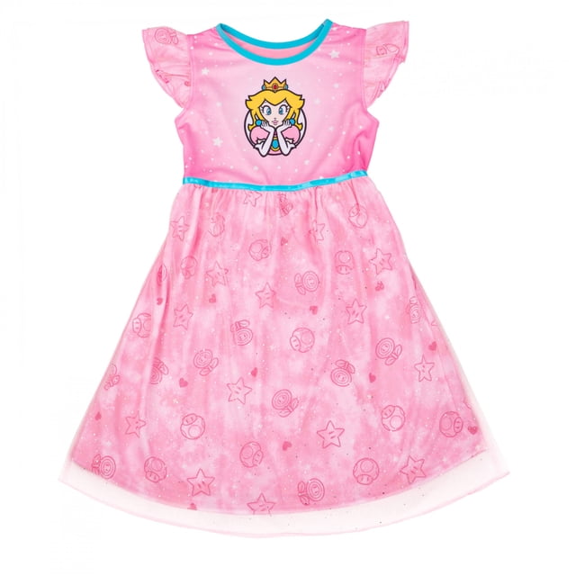 Super Mario Bros. Princess Peach Pyjama Robe pour Tout-Petit-Tout-Petit 3T