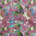thumbnail image 1 of oneOone Polyester Spandex Pink Fabric Abstract Dress Material Fabric Print Fabric By The Yard 56 Inch Wide, 1 of 6