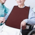 thumbnail image 5 of Yokan Adjustable Bib for Adults, Washable Eating Cloth for Seniors & Disabled, Large Coverage & Comfortable Hook & Loop Closure, Black/Red/Coffee/Wine/Green/Pink/Blue, Reusable & Protective Bib, 5 of 6