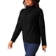 thumbnail image 4 of Suéter de mujer Inspire Chic con cuello alto, de manga larga, tejido, pulóver básico de otoño e invierno, color negro, 4 of 5