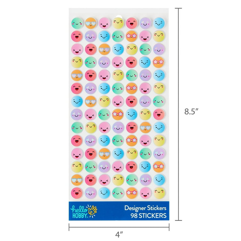 100 Perline Di Legno Colorate Con Faccina Sorridente, Foro Rotondo, Per Lavoretti Fai Da Te
