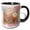 Black/White, variant on 3drose, Spa Time, 11oz Two-tone Yellow Mug