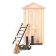 thumbnail image 4 of Kit de puerta de casa de muñecas, mini puerta de árbol de Navidad, puerta de madera en miniatura, kit de puerta en miniatura de Navidad, parte superior de la línea, 4 of 8