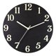 thumbnail image 2 of Reloj de pared luminoso moderno diseño de madera decorativo redondo analógico luz silenciosa en Negro, 2 of 9