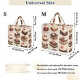 thumbnail image 2 of FORMRS Womens Corduroy Tote Bag Crossbody Shoulder Handbag with Pocket, Cute Chocolate Cakes, 2 of 7