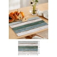 thumbnail image 7 of 2024 Placemat Vintage Farm Granary Wood Grain Green White Dining Tableware Mats Kitchen Dish Mat Pad 4/6pcs Table Mat Home ration, 7 of 7