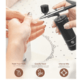 thumbnail image 4 of Airbrush Kit with Compressor, Portable Nail Spraygun, Rechargeable Cordless Airbrush Set, Handheld Airbrush Machine A, 4 of 6