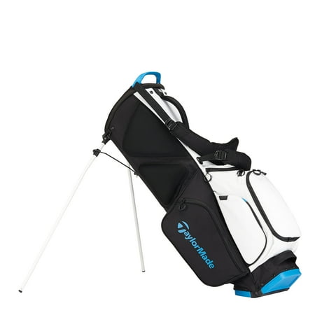 - TaylorMade FlexTech Golf Stand Bag, White/Blue/Black