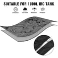 thumbnail image 3 of IBC Tank Cover Tarpaulin - 116x100x120cm Waterproof UV-Resistant Protector for 1000L Containers (Black)_MM2, 3 of 5