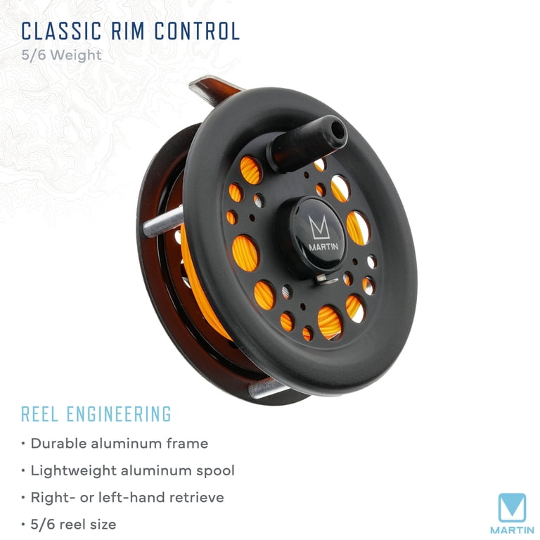 automatic fly reel martin Complete Fishing Rod and Combo Kit, 5/6-Weight 8-Foot 3-Piece Moderate Action Fiberglass Rod, Single Action Rim Control Reel, 6-Weight Line, 6-Piece Fly Assortment, Brown/Green : Sports & Outdoors Martins Blue Chip fly reel is truly special Martin Mohawk - Automatic Fly-reel