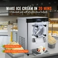thumbnail image 2 of KFFKFF Ice Cream Machine for Commercial Use, 12 L/H Production, 1713W, Single Flavor, Countertop Model with 4.5L Stainless Steel Cylinder, Features LED Panel, Automatic Cleaning and Pre-cooling, 2 of 9