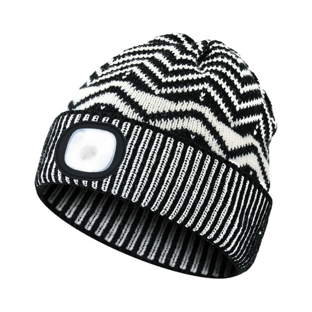 Gorro con luz, Gorro LED recargable por USB con 3 niveles de brillo