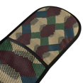 thumbnail image 4 of Yayeee Double Oven Mitt Kitchen Heat Resistant Baking 35" x7" Quilted Glove, Green Tartan Pattern, 4 of 6