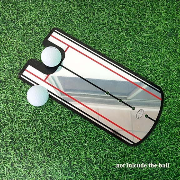 BESTSKY Golf Putting Alignment Mirror | Portable Golf Putting Training Aid Size 12”X6“ for Indoor and Outdoor Golf Practice