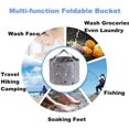 thumbnail image 3 of Bañera plegable para pies de 14 l, ideal para niños, ideal para viajes y camping, color gris., 3 of 4