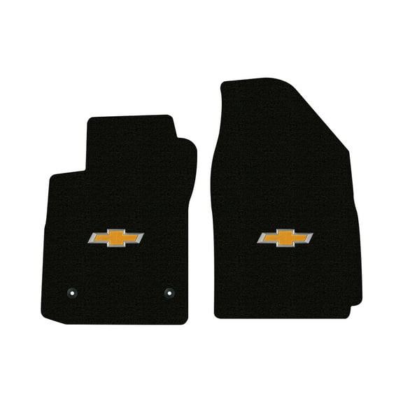 Lloyd Mats LogoMat Custom-Fit 2PC Carpet Floor Mats for 2016-2020 Chevrolet Sonic, Charcoal