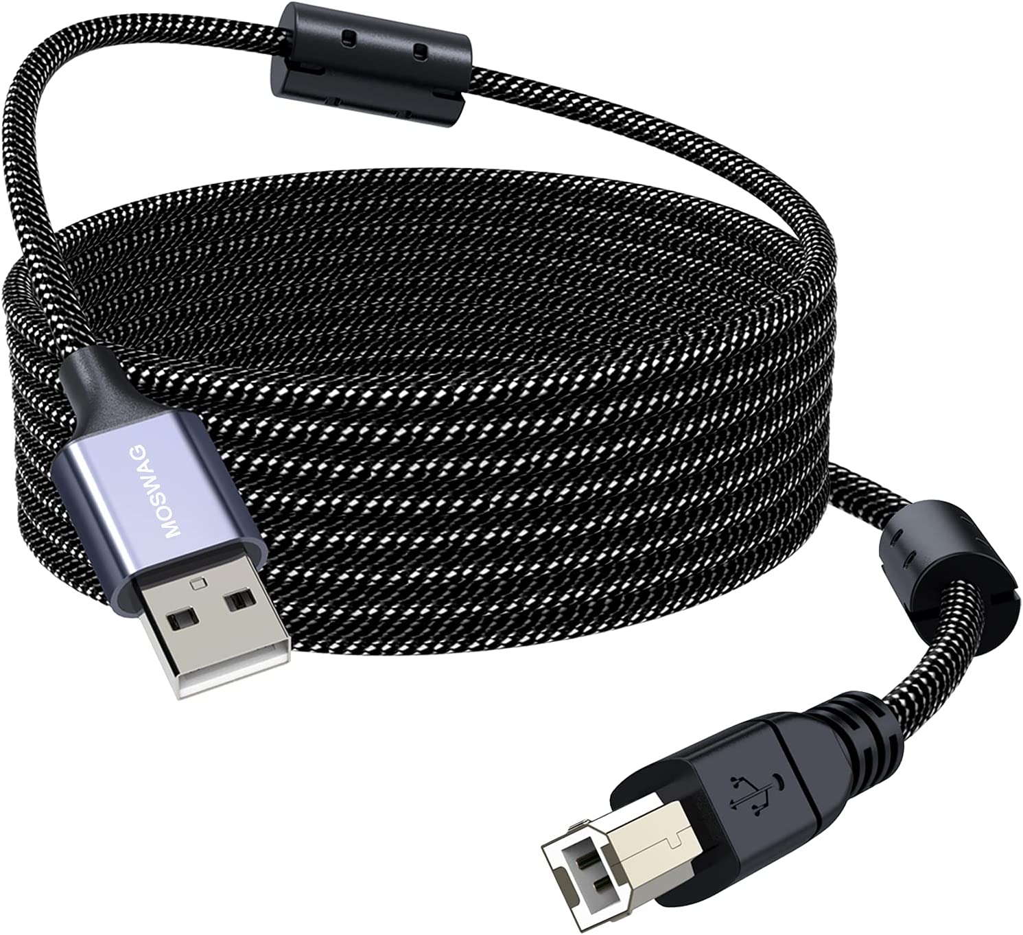 Long Printer Cable 16.4FT/5M Scanner Cable USB Printer Cord USB Type A