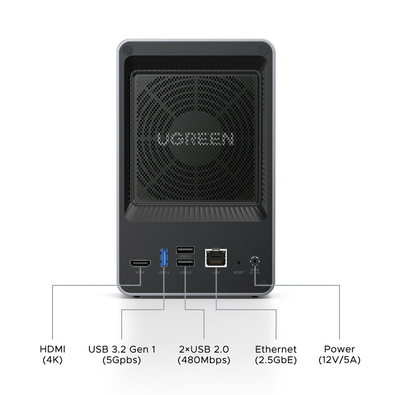UGREEN NASync DXP2800 新品未開封 UGREEN NAS 2 ベイ｜76TB大容量と30日間の安心お試し