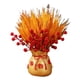 thumbnail image 3 of Jarrón de trigo seco con forma de bolsa, frutos rojos, arreglos florales de mesa, decoración floral Dorado, 3 of 9