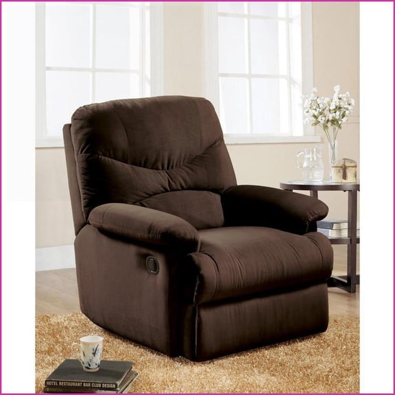Recliners, Modern Chocolate Microfiber Motion Glider Recliner | Chocolate | Microfiber