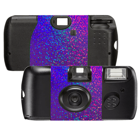 5 Holographic Sequins Amethyst Film Camera – Kodak 400 Speed Single Use Camera, 27 exposures SL56027-5pk