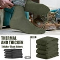 thumbnail image 4 of 8 Pairs Men's Wool Military Boot Socks Thermal Army Socks Hunter Boot Anklets Men Thick Wool Anklets for Cold Weather Combat Tactical Hiking Hunting, 4 of 6