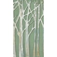 thumbnail image 2 of Goldberger, Jennifer 9x14 White Modern Wood Framed Museum Art Print Titled - Birchline Triptych II, 2 of 4