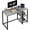Grey, variant on SINPAID 40'' Oak Computer Desk with Shelves, Sturdy Light Wood Desks with Storage Space, Modern Gaming Desk Study Writing Laptop Table, Beige