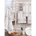 thumbnail image 2 of Purple Flowers Kitchen Dish Towels for Drying Dishes Set of 3, Spring Floral Bows Lines Vintage Beige Waffle Weave Microfiber Hand Tea Bathroom Towels Quick Dry & Absorbent Towel 15.7x23.6, 2 of 7