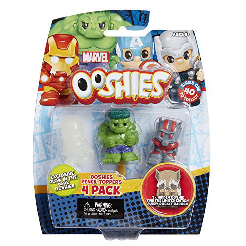 BN 1x MARVEL ooshies heroes 4-Pack Série 2 collection Crayon Topper figures 