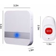thumbnail image 2 of Alarma inalámbrica ZHAOCHENG para el hogar Sistema de alarma personal para pacientes mayores Versión de enchufe y botón de llamada de emergencia, 2 of 5