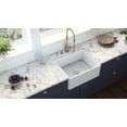 thumbnail image 4 of Ruvati RVL2468BK 23 in. Fireclay Farmhouse Kitchen Laundry Single Bowl Utility Sink, Glossy Black, 4 of 7