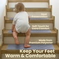thumbnail image 2 of Carpet Stair Treads for Wooden Steps Indoor Light Gray Non Slip Self Adhesive Stairway Carpet Reusable Staircase Step Treads Edging Stair Rugs Runner for Kids and Pets, 2 of 8