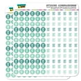 thumbnail image 1 of Gym Dots Planner Calendar Scrapbooking Crafting Stickers - Teal - Opaque, 1 of 3