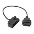 thumbnail image 1 of PEACNNG OBD1 to OBD2 OBDII Diagnostic Scanner Adapter Cable  40cm 15.7in Long  7-Pin to 16-Pin Connector  Compatible with Ford Vehicles for Easy Diagnosis and Troubleshooting, 1 of 9