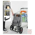 thumbnail image 4 of Foldable Puffer Grocery Shopping Cart with Wheels | Collapsible Personal Folding Cart for Groceries | Durable & Portable | Black, 4 of 8
