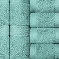 thumbnail image 5 of Premium Egyptian Cotton Highly Absorbent Assorted 6-Piece Plush Towel Set - 13" x 13", 5 of 6