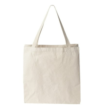 Gusset Top Zip Tote - Liberty Bags 8503 12 Ounce Gusseted Cotton Canvas Tote