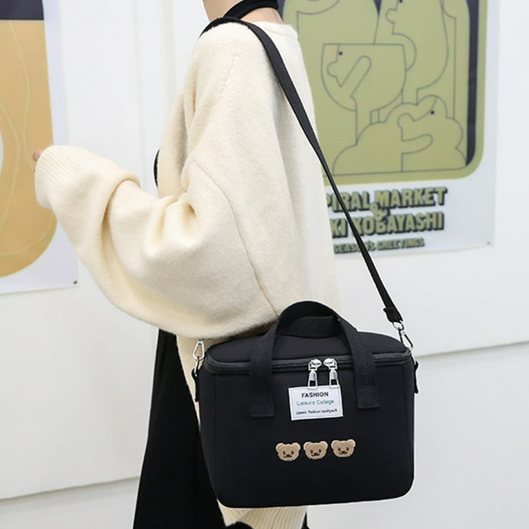 Nylon messenger top baby bag