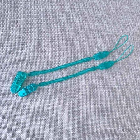 3pcs Baby Infant Newborn Toddler Spring Dummy Pacifier Soother Nipple Clip Chain Holder Strap