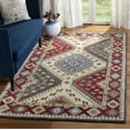 thumbnail image 2 of SAFAVIEH Antiquity Cennetig Geometric Area Rug, Red/Ivory, 6' x 6' Square, 2 of 8