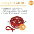 thumbnail image 3 of K&H Pet Products Ultimate Stock Tank Deicer w/ Cord Clip Red 1500 Watts, 3 of 11