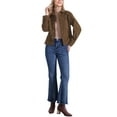 thumbnail image 2 of INSPIRE CHIC Corduroy Jacket for Women Casual Long Sleeve Fall Outerwear Button Down Shacket Jackets XS Brown, 2 of 5