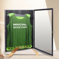 thumbnail image 2 of Black Wooden Framed Jersey Display Case, Cloth Shadow Box Wall-Mountable with Latch, 2 of 7