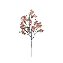 chaungfeng 19.3 Inches Artificial Wintersweet Flower Bouquet, Winter Plastic Floral Arrangement, Simulated Bloom Stem Display, for Desktop, Table, Holiday Decor