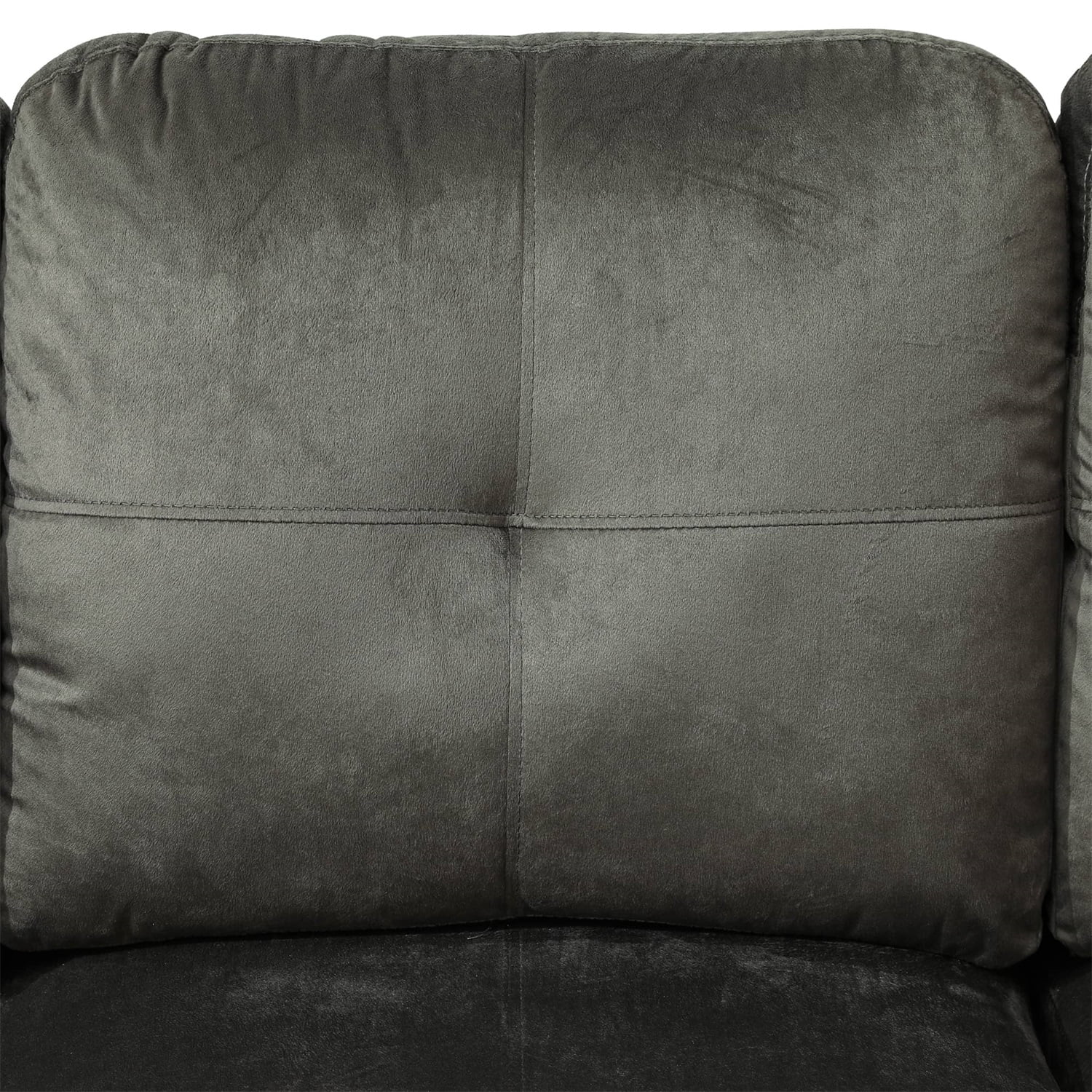 Hommoo Sofa Set, Flannel And PVC 2-Piece Couch Living Room Sofa Set,Taupe
