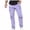 Purple, variant on Cargo Pants for Men Men Solid Patchwork Casual Multiple Pockets Outdoor Straight Type Fitness Pants Cargo Pants Trousers Outdoors Purple,XL