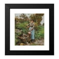 thumbnail image 2 of Léon Augustin Lhermitte 20x22 Black Modern Framed Museum Art Print Titled - At La Fontaine (1885), 2 of 5