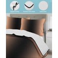 thumbnail image 4 of LightSalmon Black Ombre King Size Down Alternative Comforter, Lightweight Comforter Quilt Bedding Set with Pillow Shams Modern Gradient Abstract Art All Seasons Bed Comforter Duvet Insert 96"x106", 4 of 7